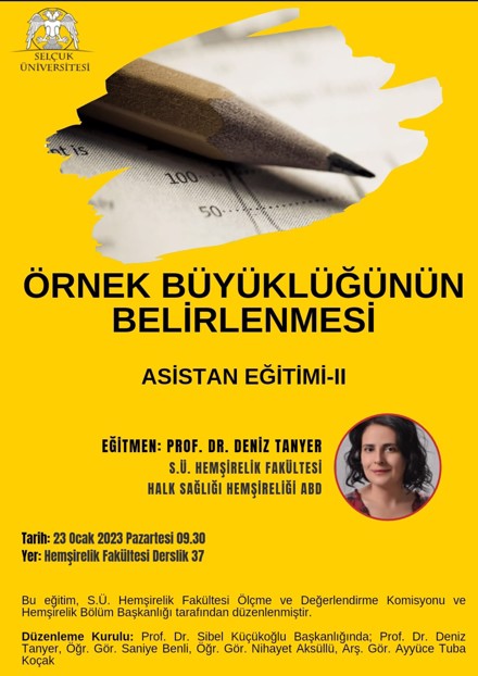 Asistan Eğitimi II - Örneklem Büyüklüğünün Hesaplanması